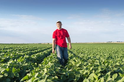 Smiling farmer!